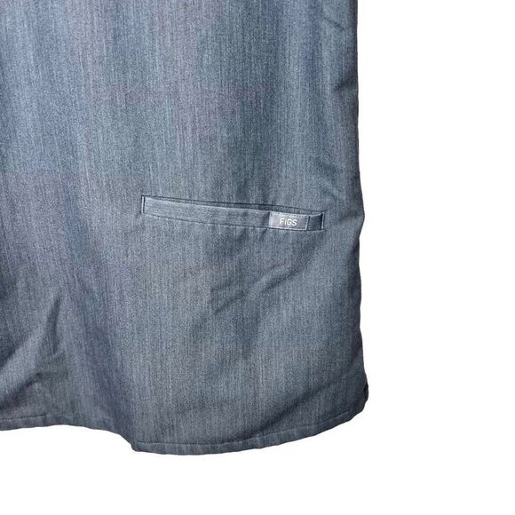 Figs Casma Three-Pocket Scrub Top Gray Sz S - Picture 5 of 8